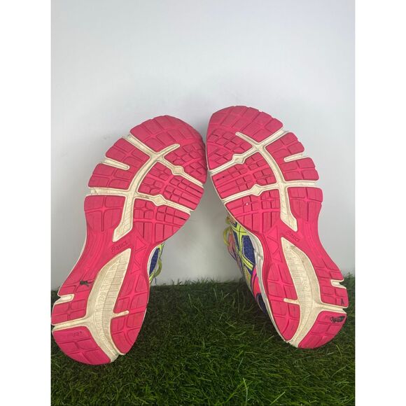 ASICS Gel-Exalt 2 Women’s Size 6.5 Running Shoes Blue Pink Neon Yellow T473N - Picture 7 of 8